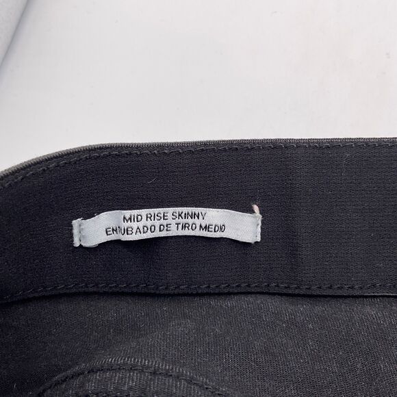 Ava & Viv Women's Mid Rise Skinny Jeans Crop Fringe Hem Size 20 Black - Picture 3 of 12